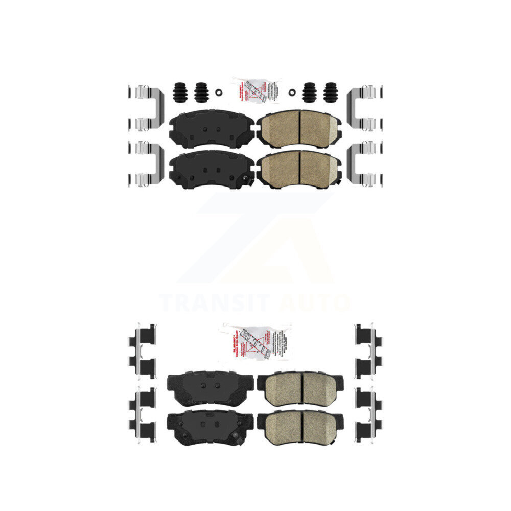 AmeriBRAKES - KNF-100765 - Front and Rear Disc Brake Pad Kits