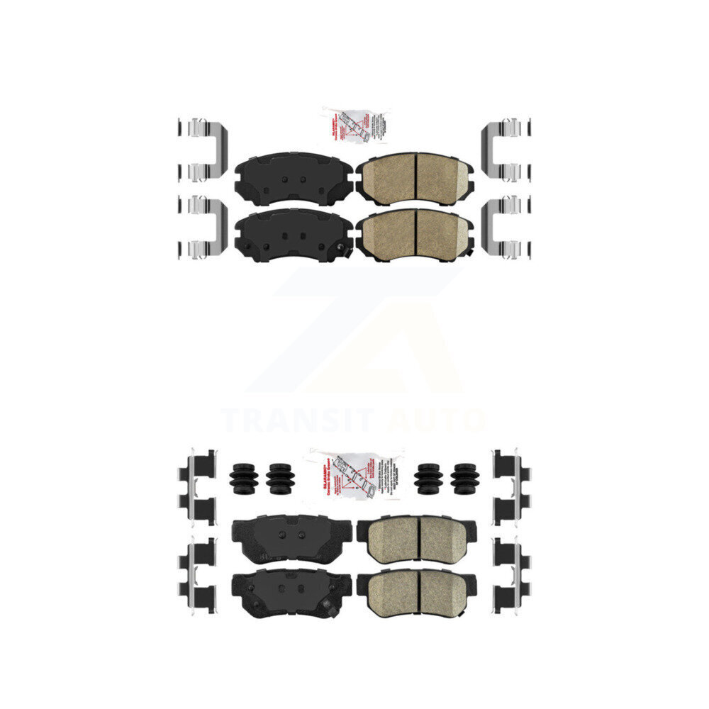 AmeriBRAKES - KNF-100766 - Front and Rear Disc Brake Pad Kits