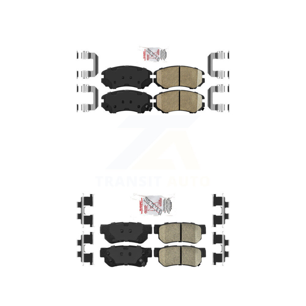 AmeriBRAKES - KNF-100767 - Front and Rear Disc Brake Pad Kits
