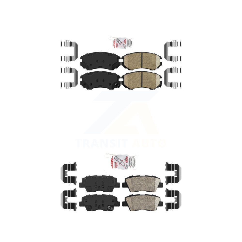 AmeriBRAKES - KNF-100771 - Front and Rear Disc Brake Pad Kits