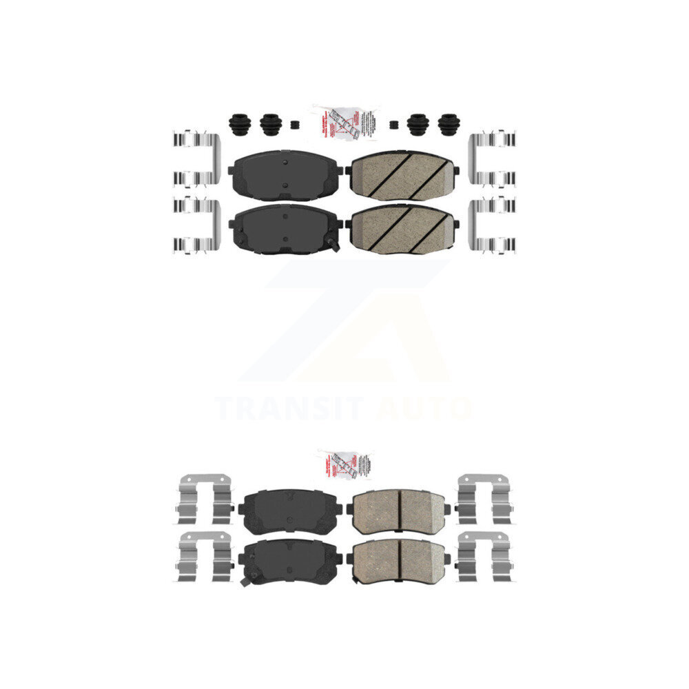 AmeriBRAKES - KNF-100773 - Front and Rear Disc Brake Pad Kits