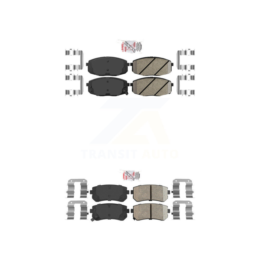 AmeriBRAKES - KNF-100775 - Front and Rear Disc Brake Pad Kits