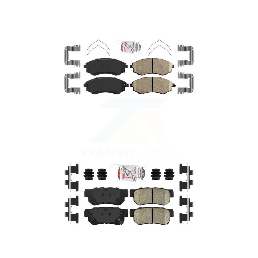 AmeriBRAKES - KNF-100776 - Front and Rear Disc Brake Pad Kits