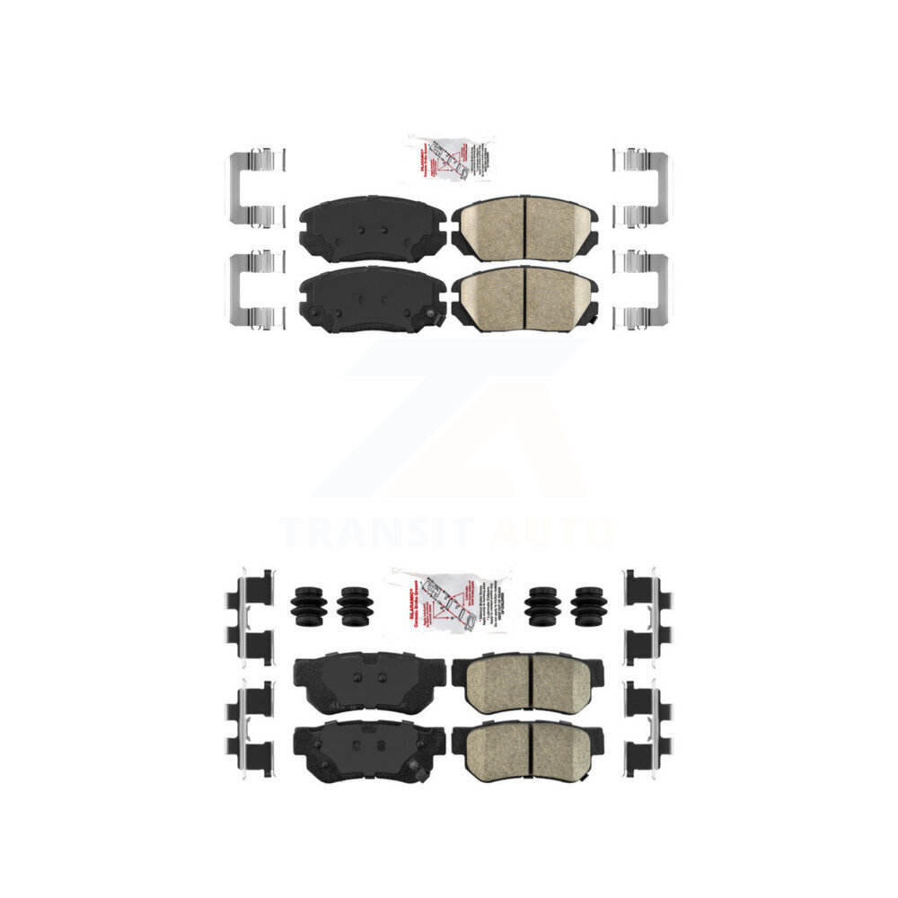 AmeriBRAKES - KNF-100778 - Front and Rear Disc Brake Pad Kits
