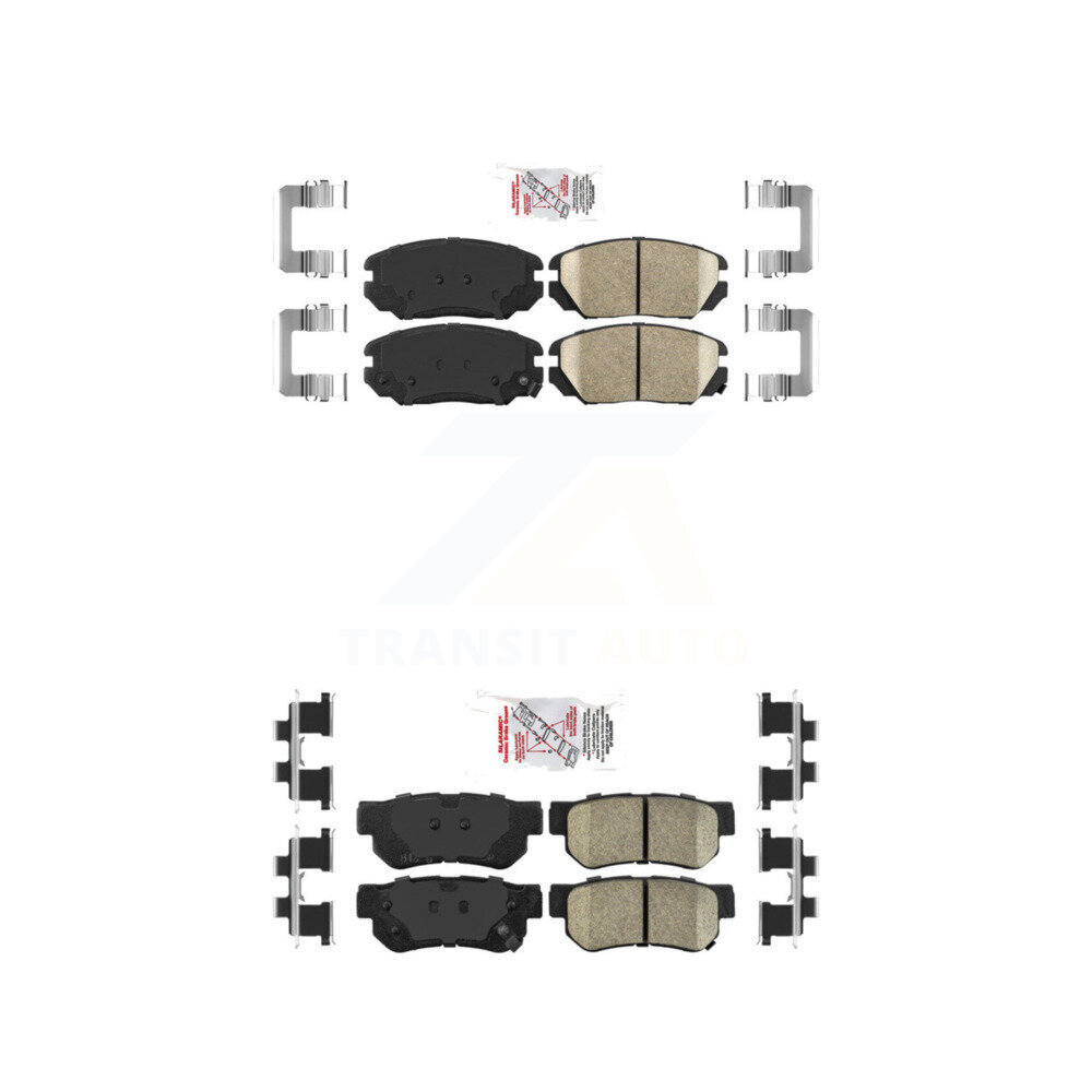 AmeriBRAKES - KNF-100779 - Front and Rear Disc Brake Pad Kits