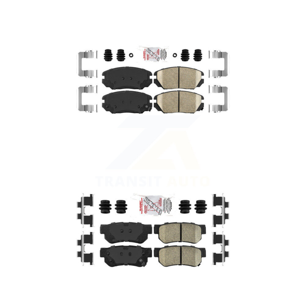 AmeriBRAKES - KNF-100780 - Front and Rear Disc Brake Pad Kits