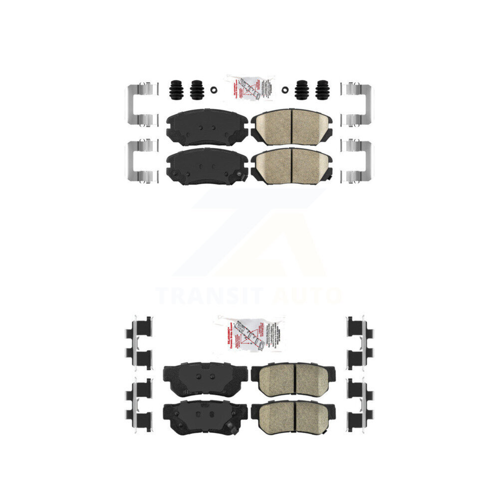 AmeriBRAKES - KNF-100781 - Front and Rear Disc Brake Pad Kits