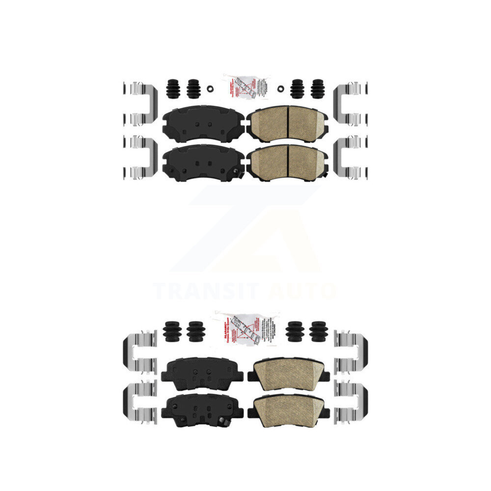 AmeriBRAKES - KNF-100782 - Front and Rear Disc Brake Pad Kits
