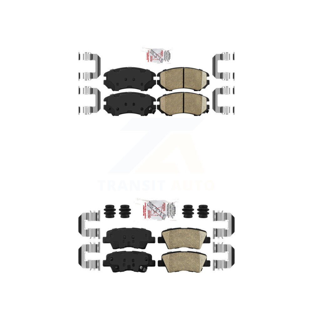 AmeriBRAKES - KNF-100784 - Front and Rear Disc Brake Pad Kits