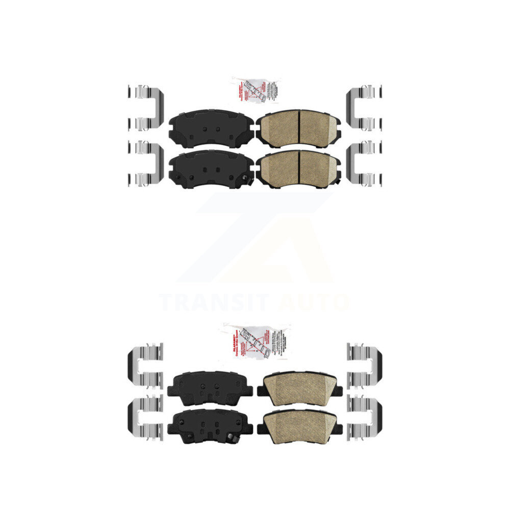 AmeriBRAKES - KNF-100785 - Front and Rear Disc Brake Pad Kits