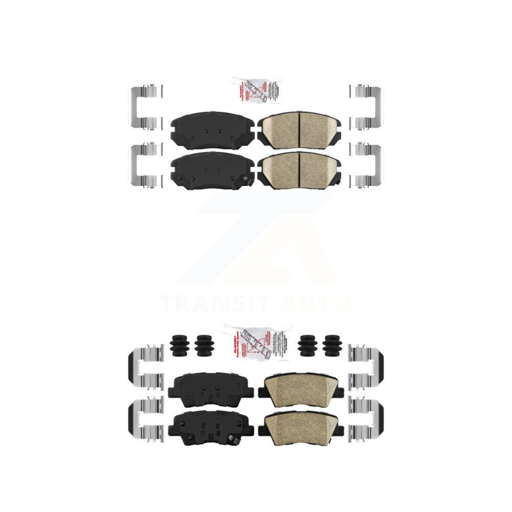 AmeriBRAKES - KNF-100786 - Front and Rear Disc Brake Pad Kits