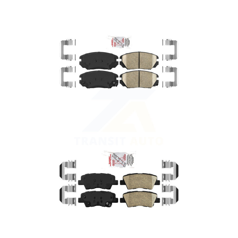 AmeriBRAKES - KNF-100787 - Front and Rear Disc Brake Pad Kits