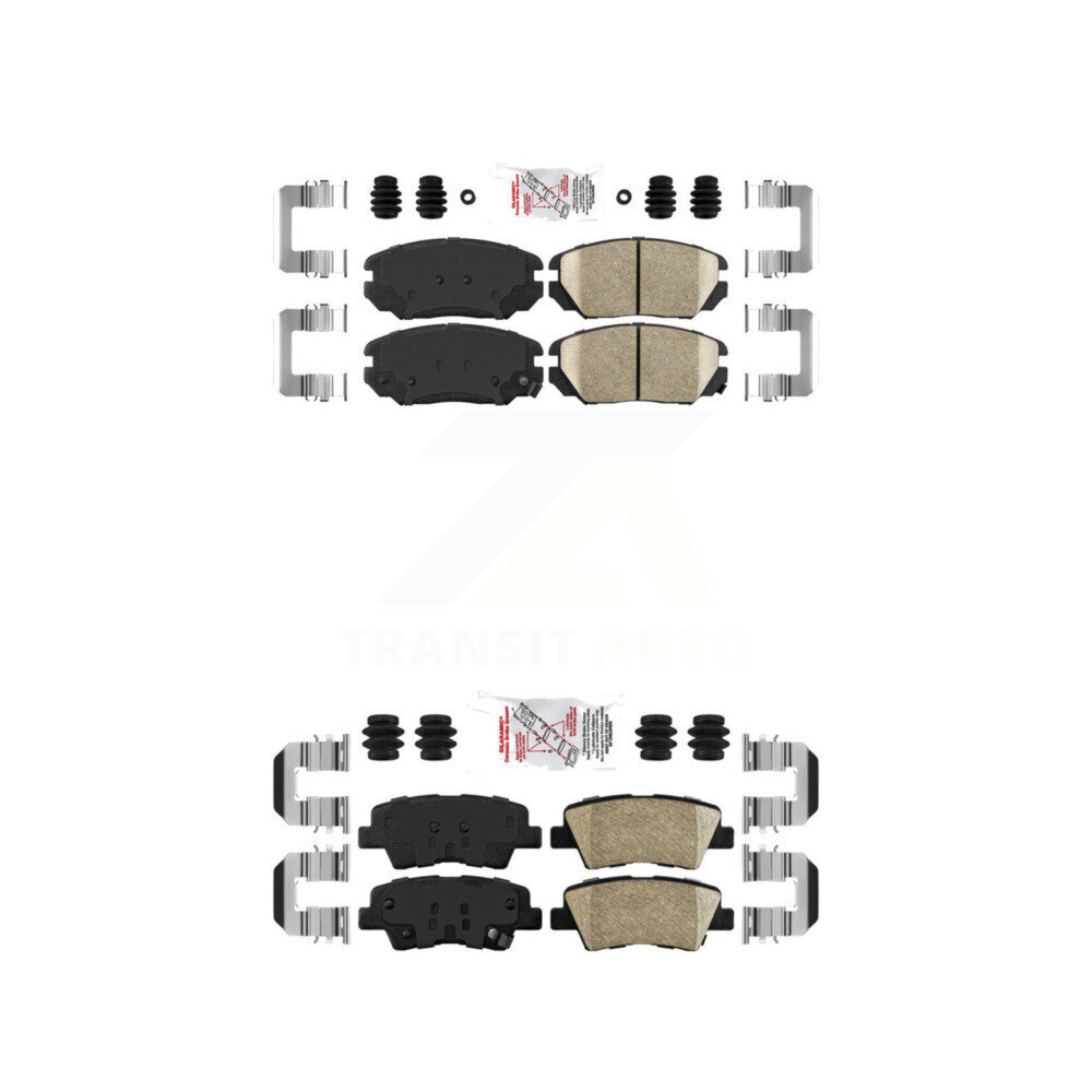 AmeriBRAKES - KNF-100788 - Front and Rear Disc Brake Pad Kits