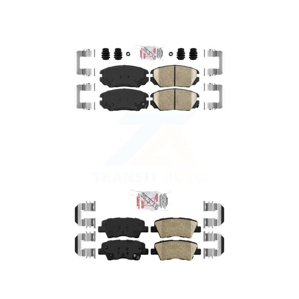 AmeriBRAKES - KNF-100789 - Front and Rear Disc Brake Pad Kits