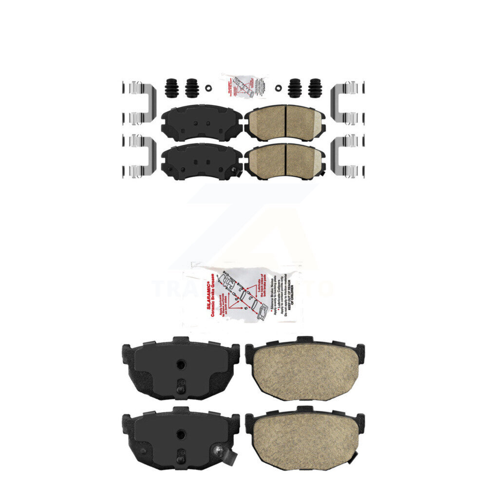 AmeriBRAKES - KNF-100790 - Front and Rear Disc Brake Pad Kits