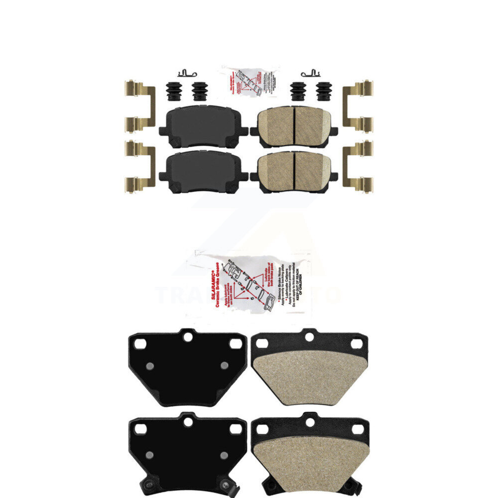 AmeriBRAKES - KNF-100793 - Front and Rear Disc Brake Pad Kits