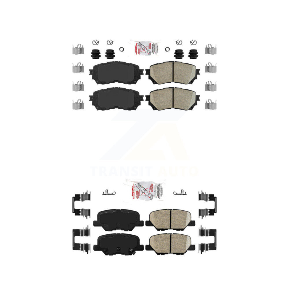 AmeriBRAKES - KNF-100795 - Front and Rear Disc Brake Pad Kits