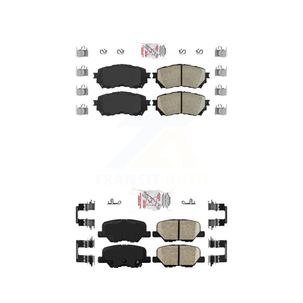 AmeriBRAKES - KNF-100796 - Front and Rear Disc Brake Pad Kits
