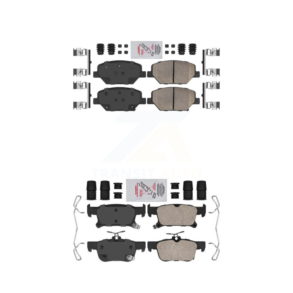 AmeriBRAKES - KNF-100801 - Front and Rear Disc Brake Pad Kits