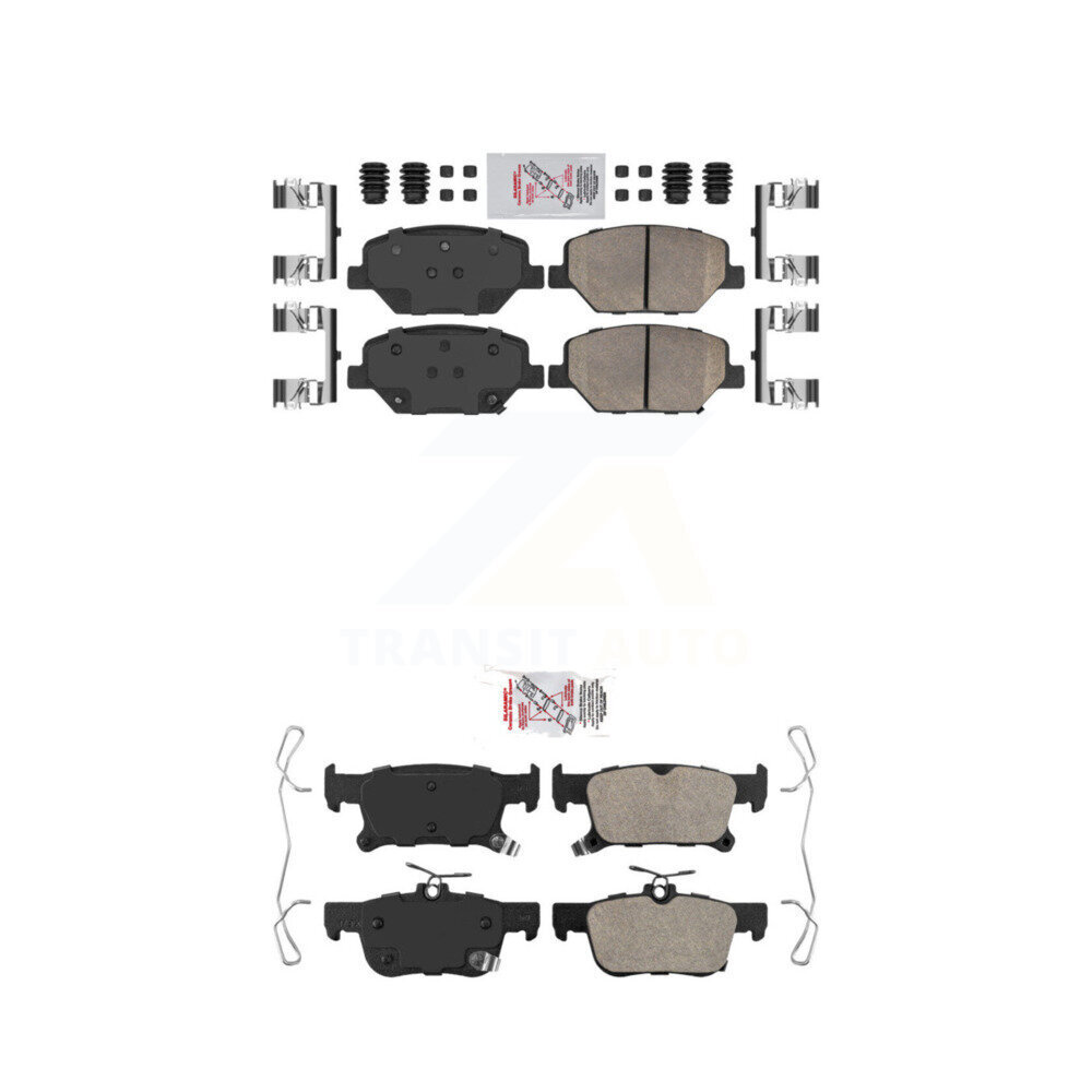 AmeriBRAKES - KNF-100802 - Front and Rear Disc Brake Pad Kits