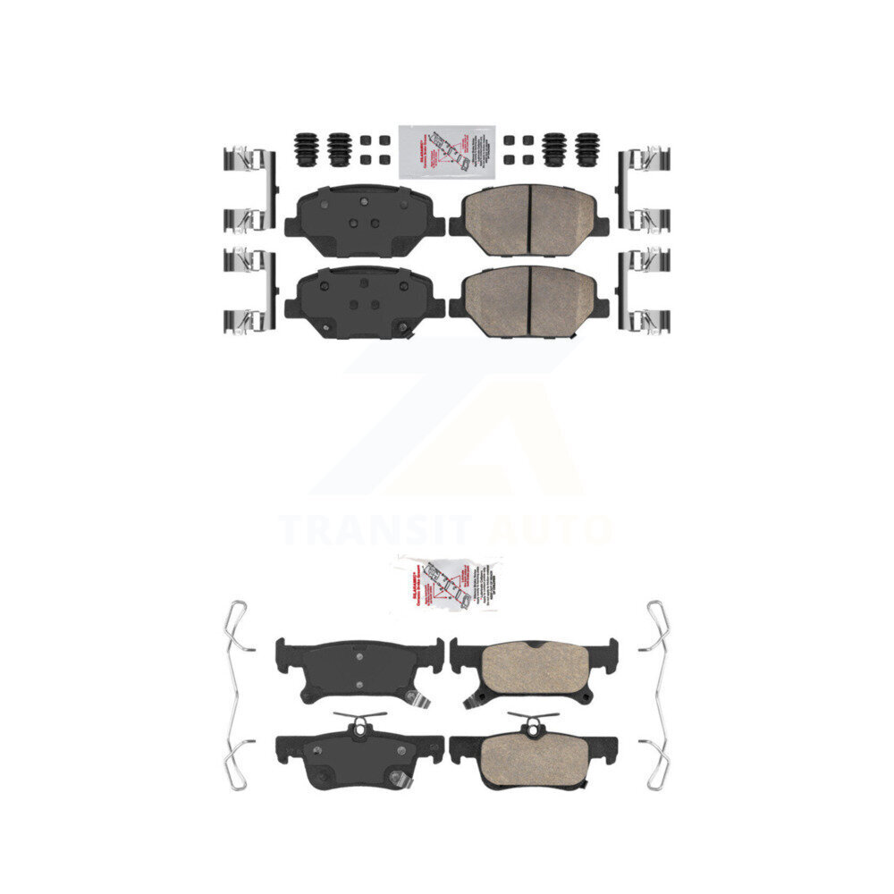 AmeriBRAKES - KNF-100804 - Front and Rear Disc Brake Pad Kits