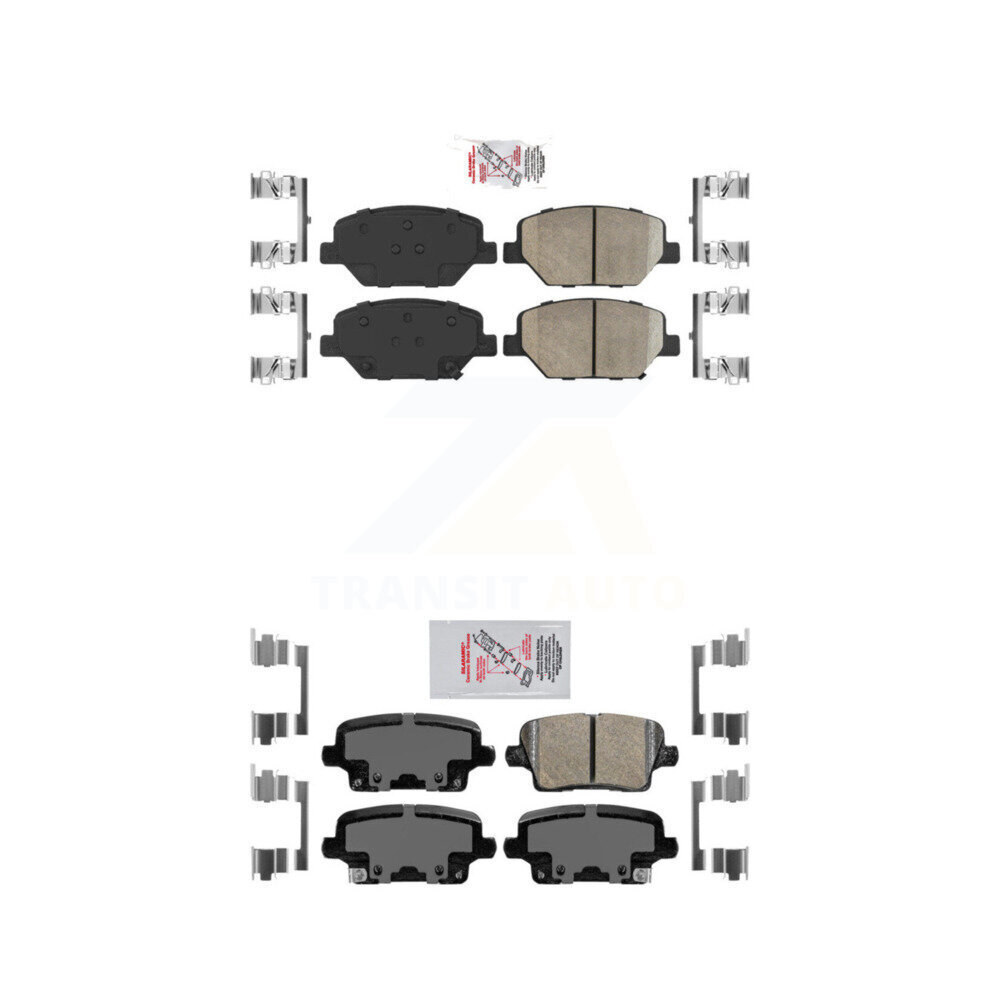 AmeriBRAKES - KNF-100806 - Front and Rear Disc Brake Pad Kits