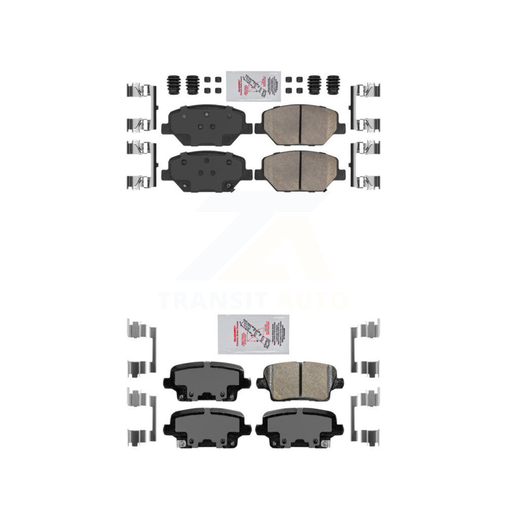 AmeriBRAKES - KNF-100807 - Front and Rear Disc Brake Pad Kits