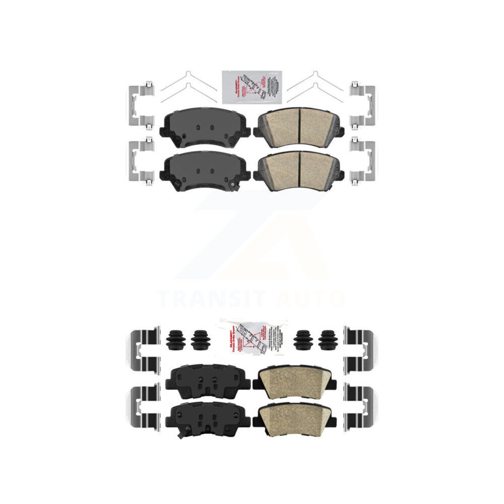 AmeriBRAKES - KNF-100808 - Front and Rear Disc Brake Pad Kits