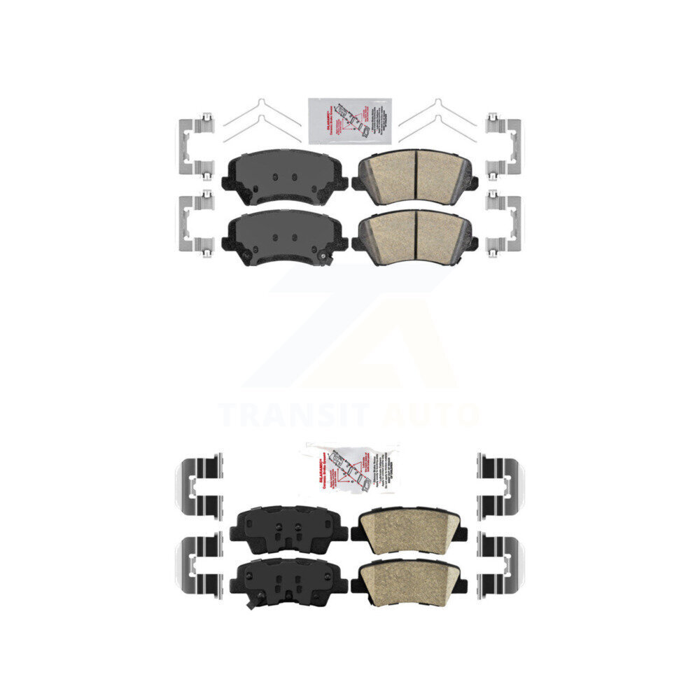 AmeriBRAKES - KNF-100809 - Front and Rear Disc Brake Pad Kits