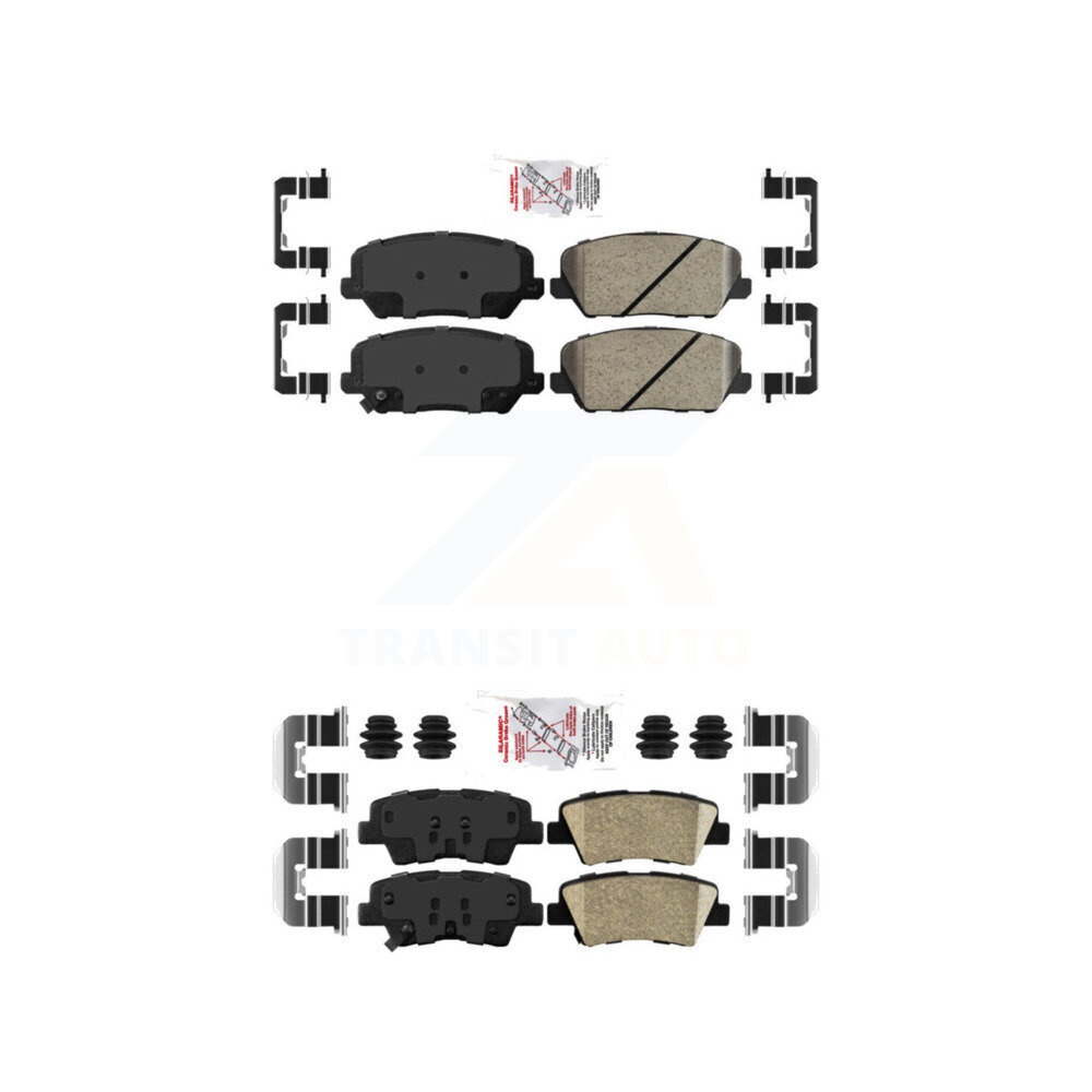 AmeriBRAKES - KNF-100810 - Front and Rear Disc Brake Pad Kits