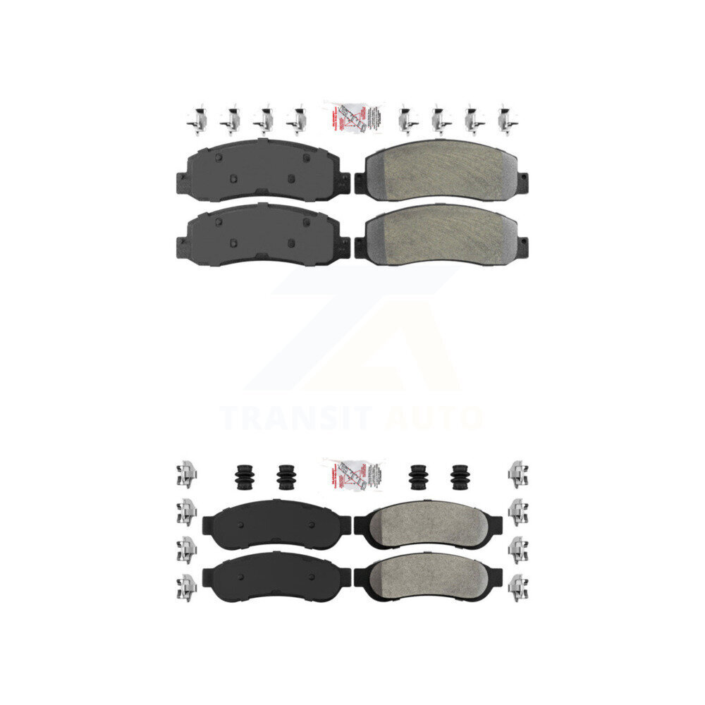 AmeriBRAKES KNF-100812 Disc Brake Pad for 2005-2007 Ford F-350 Super Duty - Front and Rear