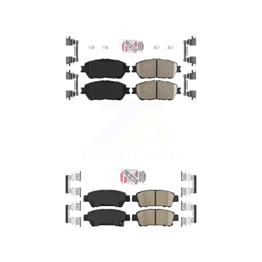 AmeriBRAKES - KNF-100842 - Front and Rear Disc Brake Pad Kits