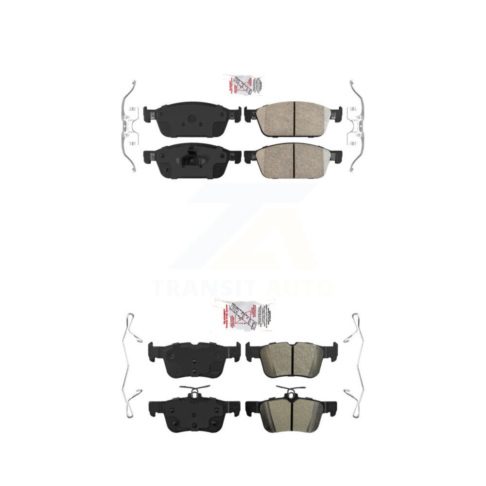 AmeriBRAKES - KNF-100844 - Front and Rear Disc Brake Pad Kits