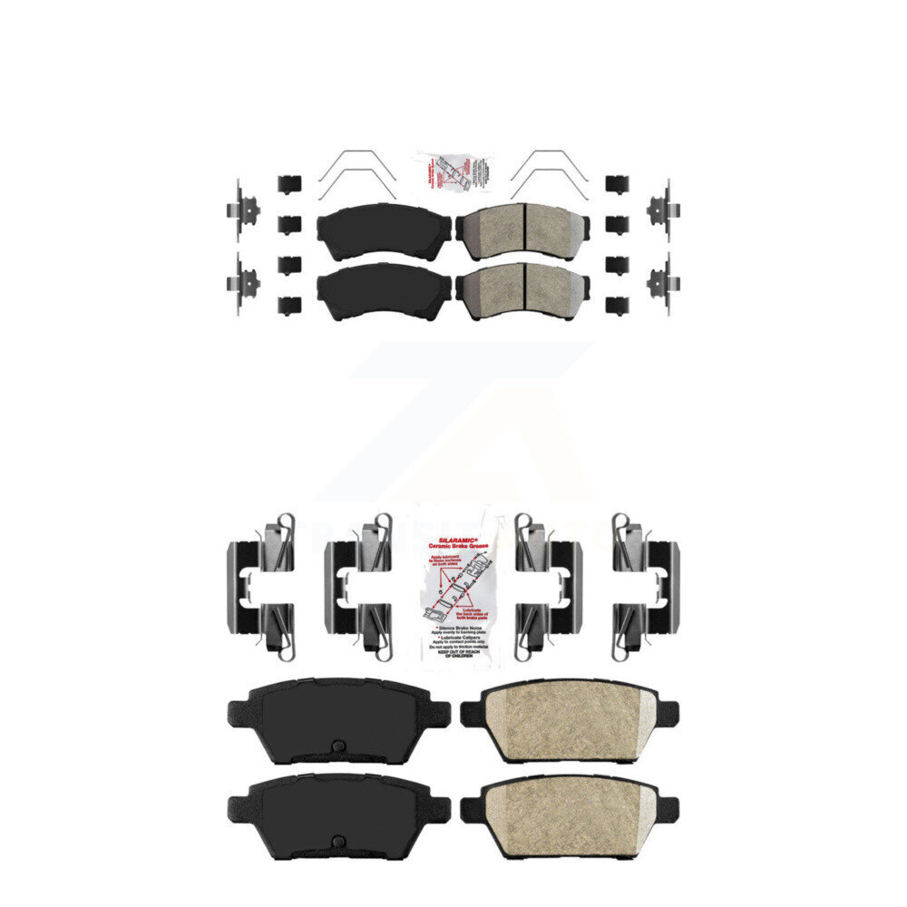AmeriBRAKES - KNF-100849 - Front and Rear Disc Brake Pad Kits