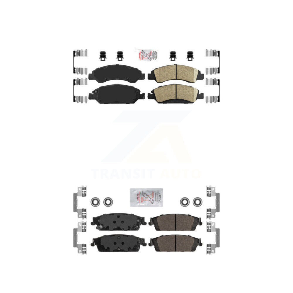 AmeriBRAKES - KNF-100858 - Front and Rear Disc Brake Pad Kits