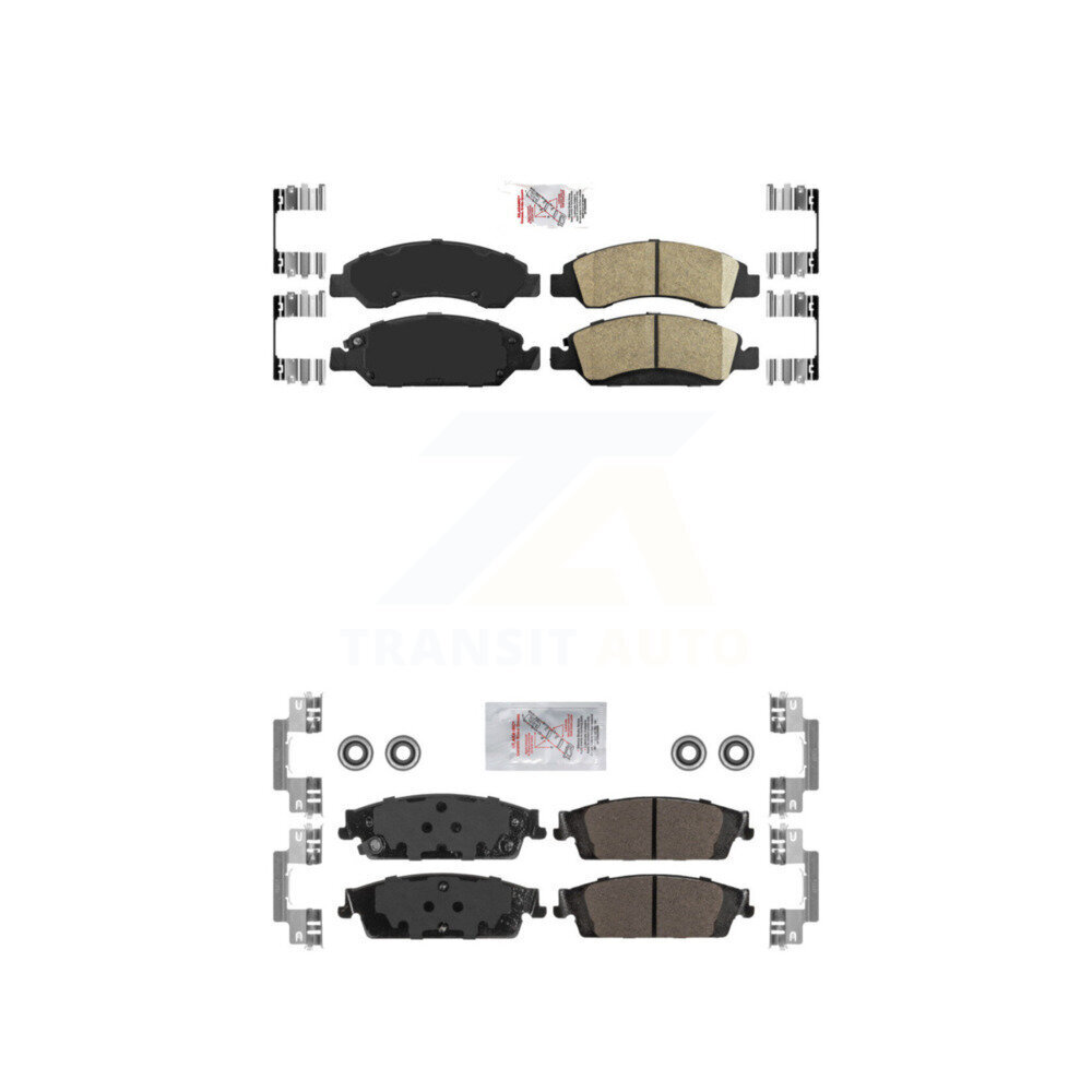 AmeriBRAKES - KNF-100859 - Front and Rear Disc Brake Pad Kits