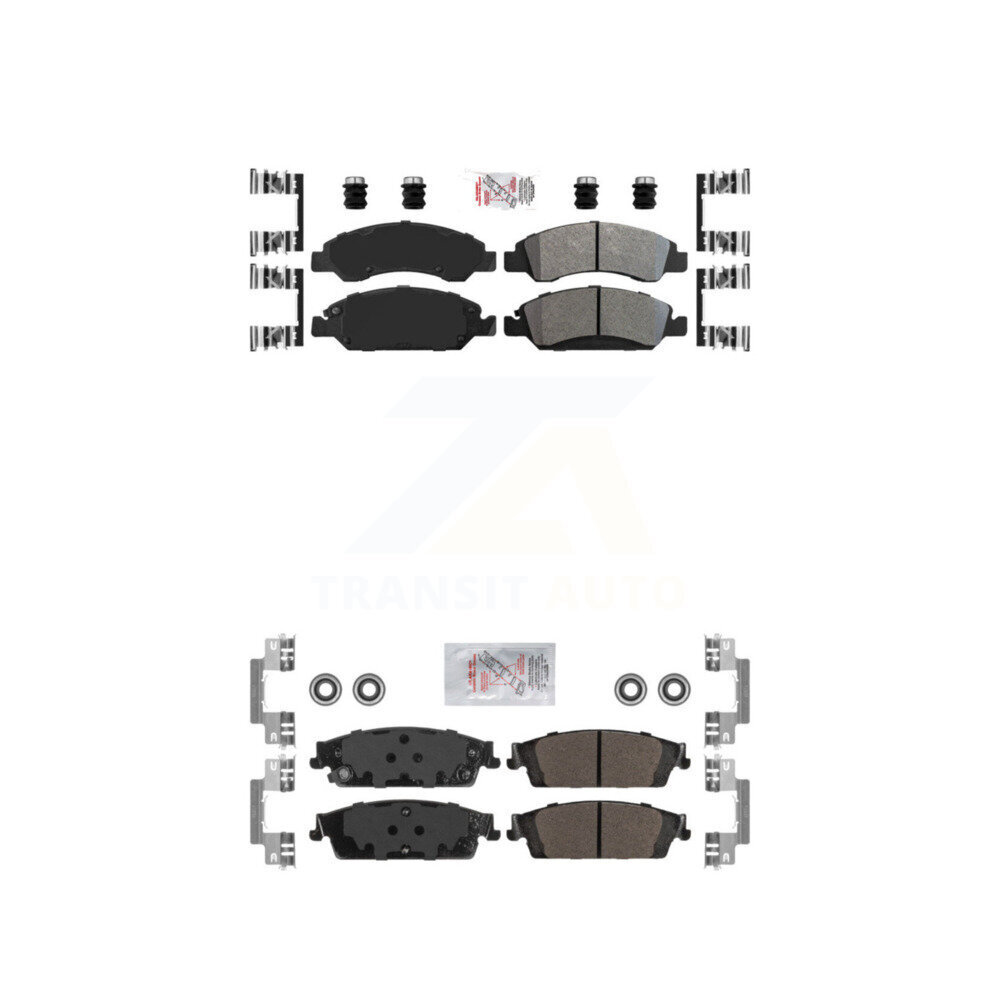 AmeriBRAKES - KNF-100860 - Front and Rear Disc Brake Pad Kits