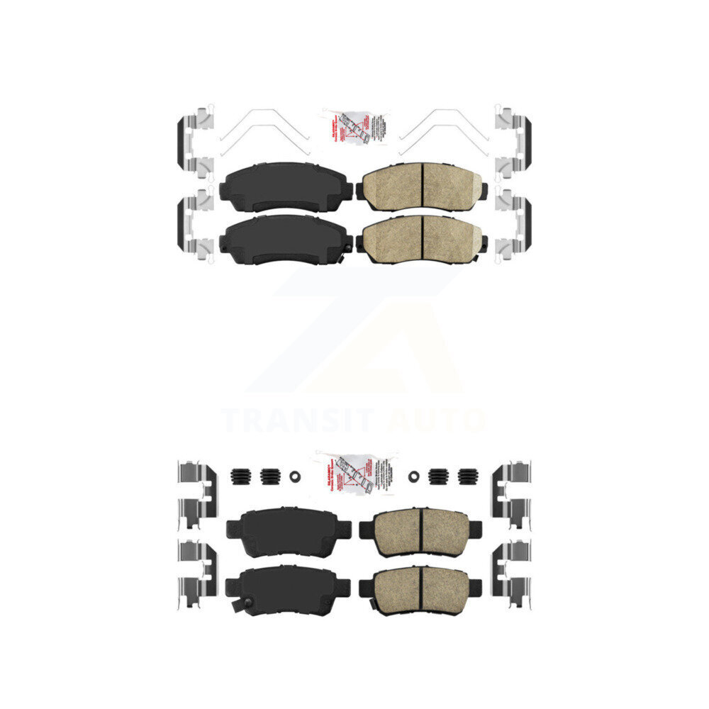 AmeriBRAKES - KNF-100869 - Front and Rear Disc Brake Pad Kits