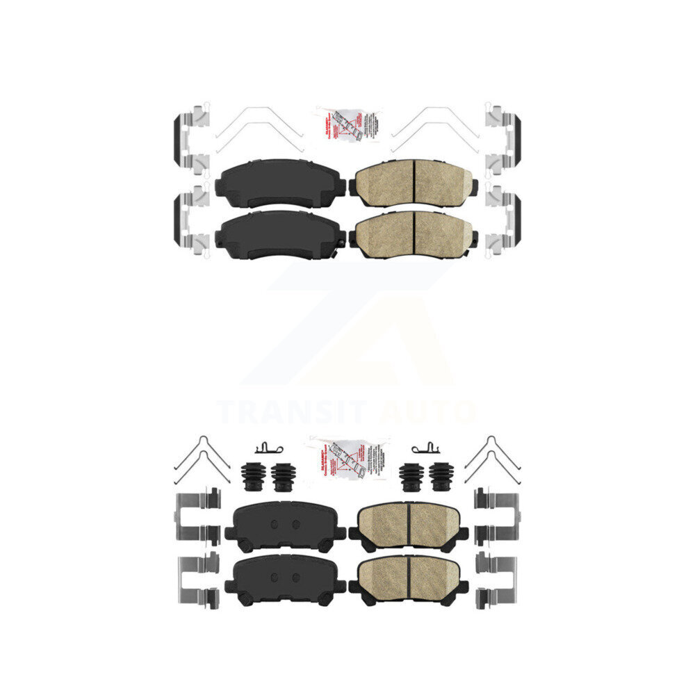 AmeriBRAKES - KNF-100872 - Front and Rear Disc Brake Pad Kits