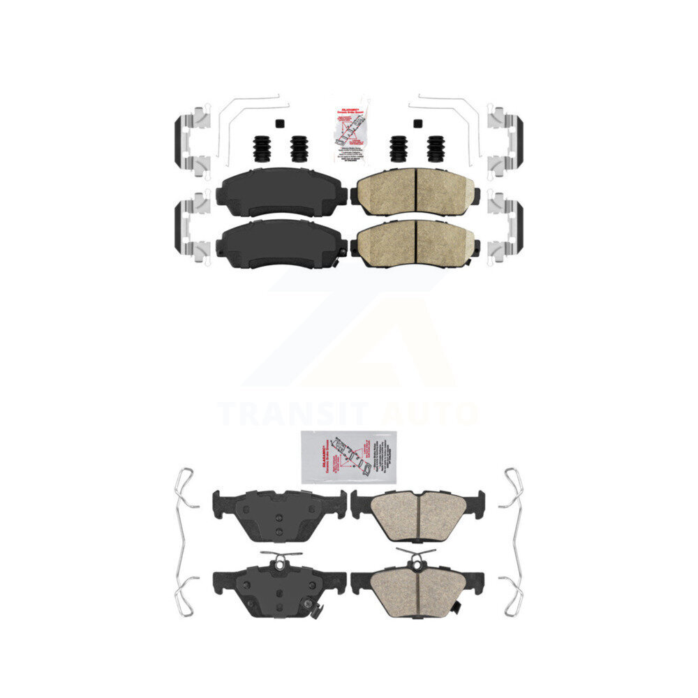 AmeriBRAKES KNF-100878 Disc Brake Pad for 2016-2019 Subaru Legacy - Front and Rear