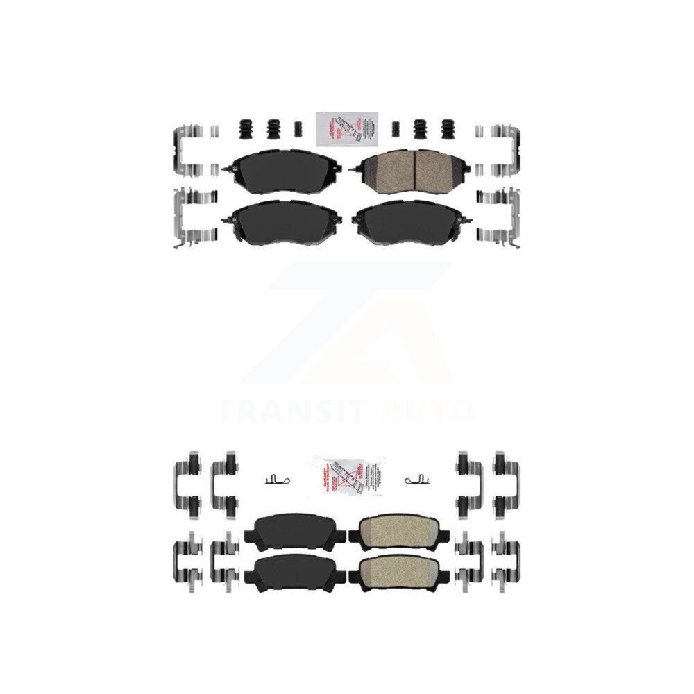 AmeriBRAKES - KNF-100896 - Front and Rear Disc Brake Pad Kits