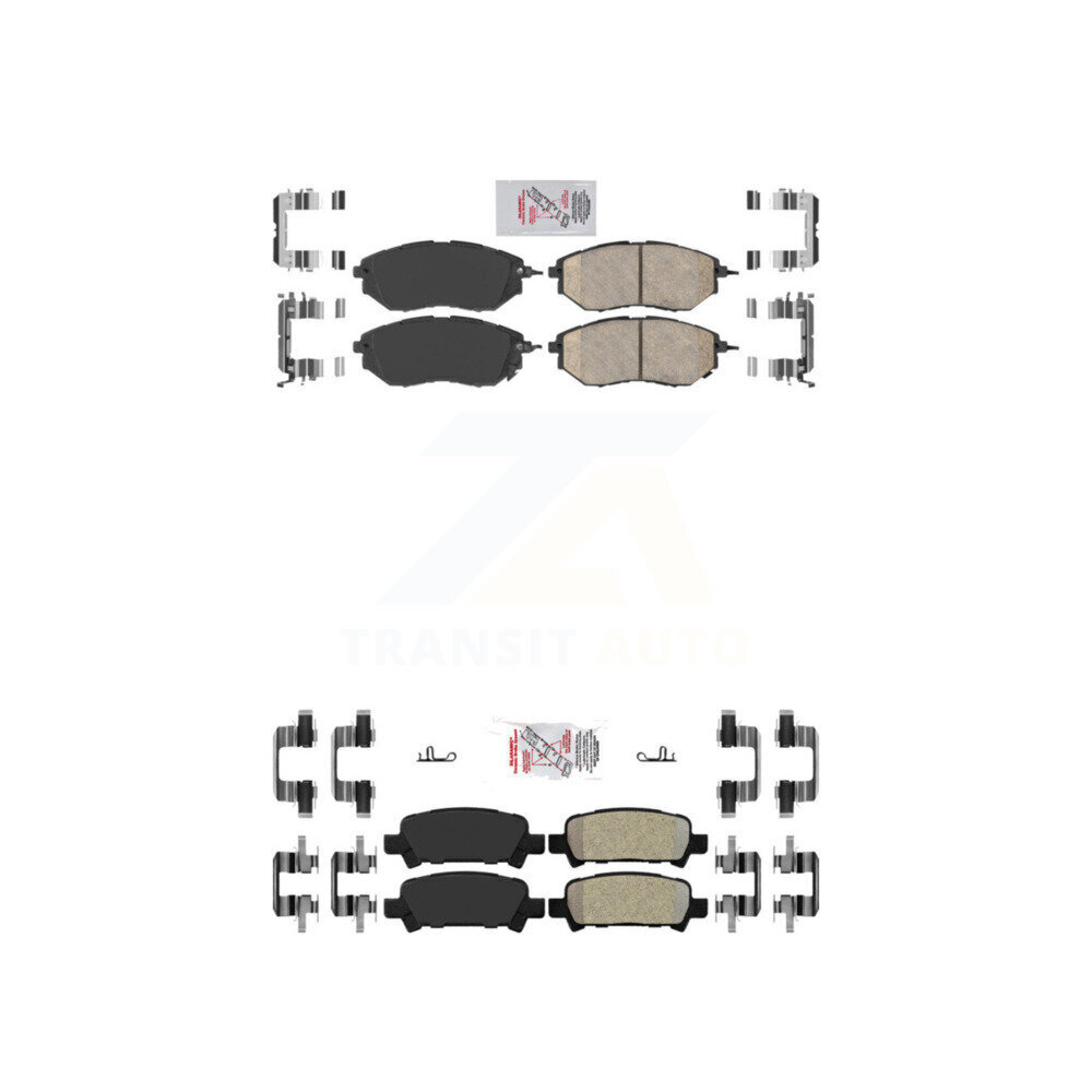 AmeriBRAKES - KNF-100897 - Front and Rear Disc Brake Pad Kits