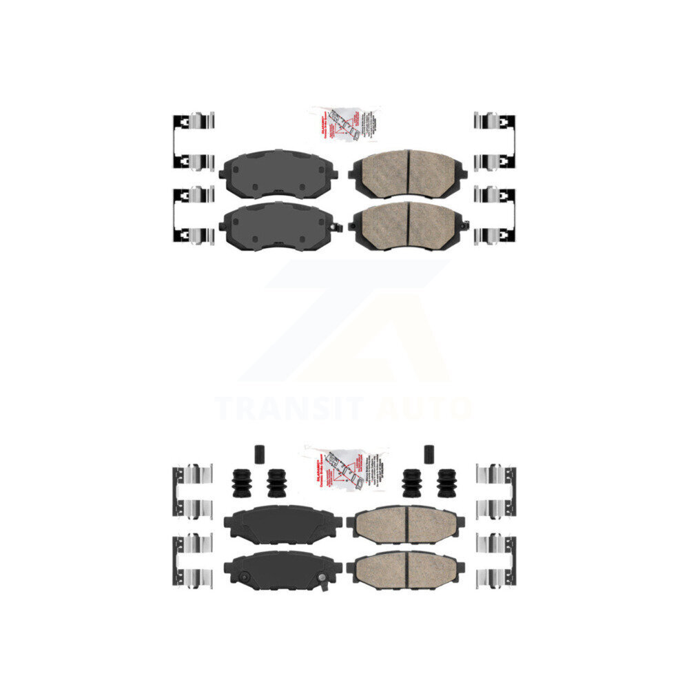 AmeriBRAKES - KNF-100898 - Front and Rear Disc Brake Pad Kits