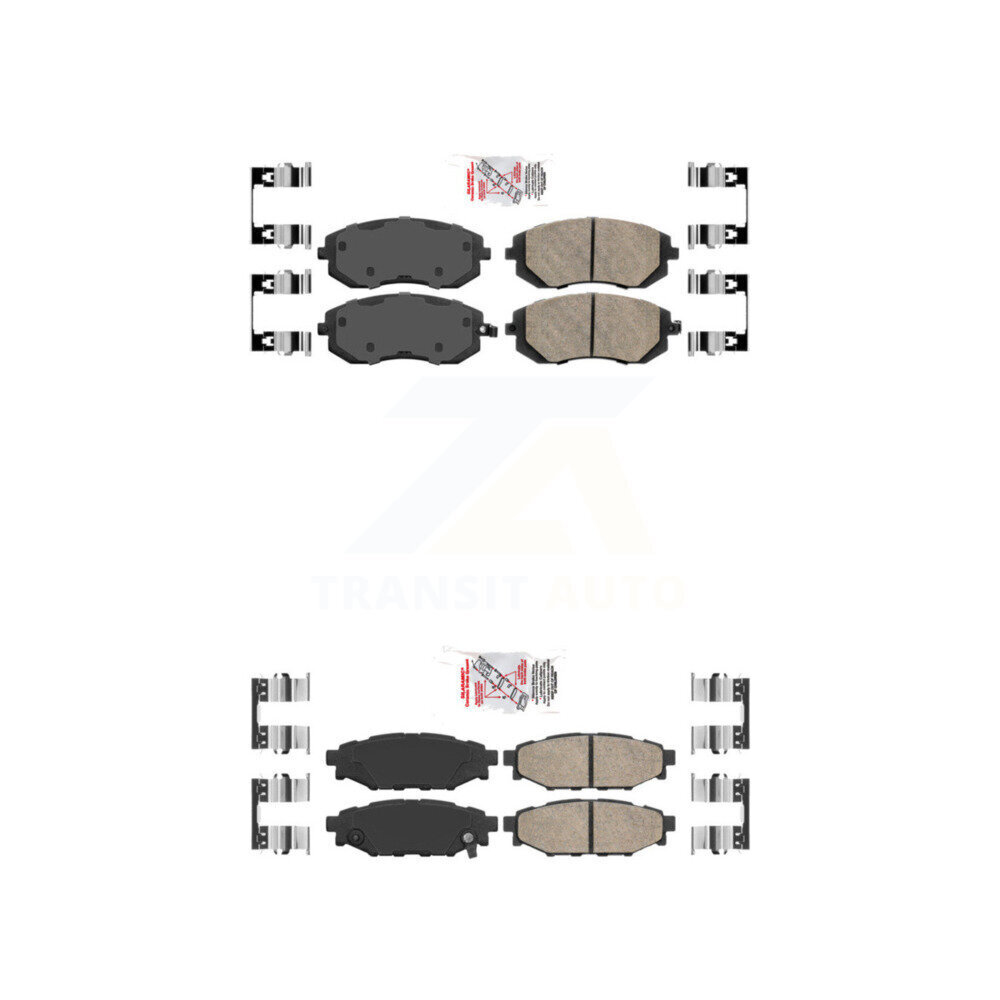 AmeriBRAKES - KNF-100899 - Front and Rear Disc Brake Pad Kits