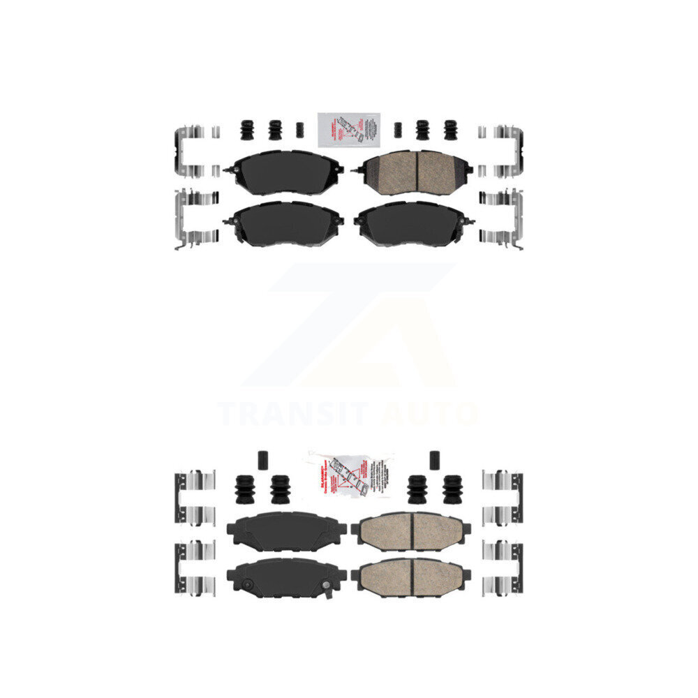 AmeriBRAKES - KNF-100902 - Front and Rear Disc Brake Pad Kits