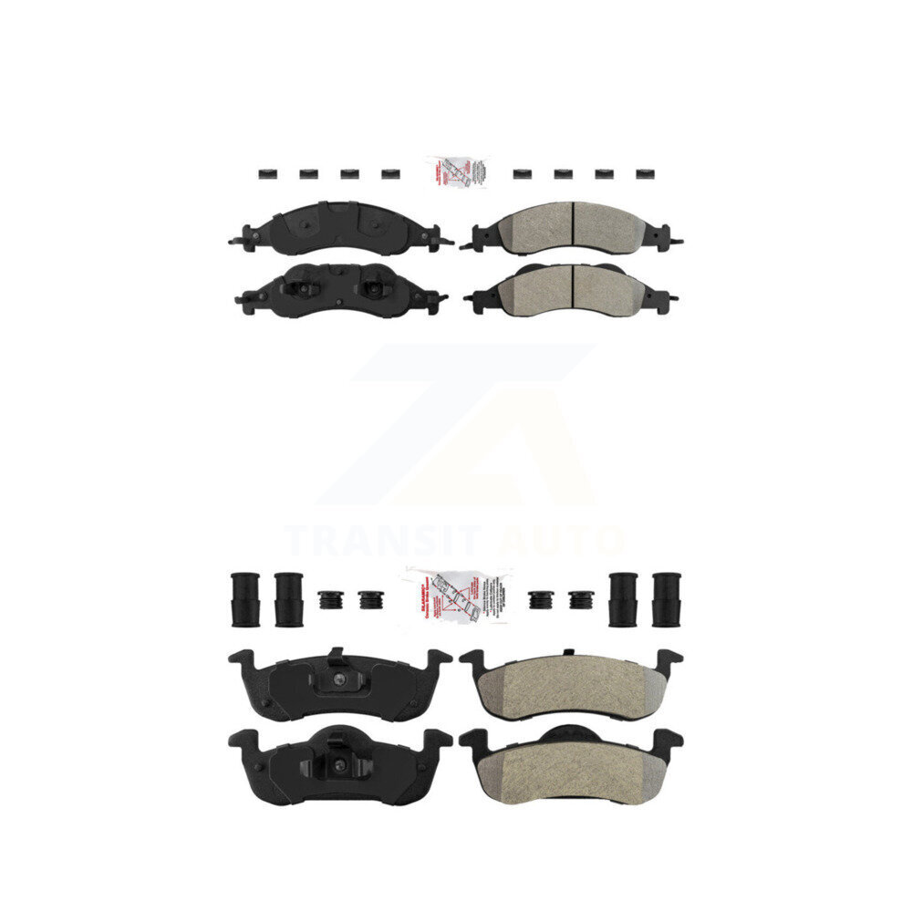 AmeriBRAKES - KNF-100907 - Front and Rear Disc Brake Pad Kits