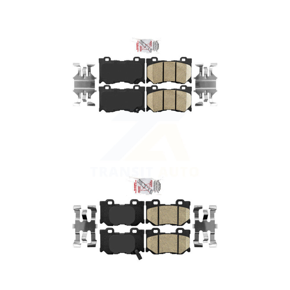 AmeriBRAKES - KNF-100910 - Front and Rear Disc Brake Pad Kits