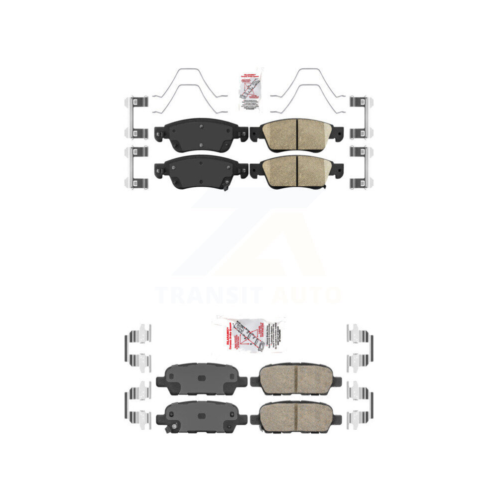 AmeriBRAKES - KNF-100912 - Front and Rear Disc Brake Pad Kits