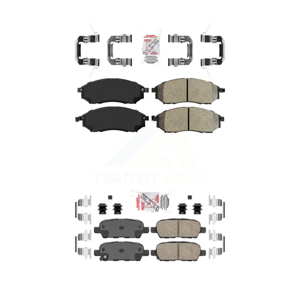 AmeriBRAKES - KNF-100913 - Front and Rear Disc Brake Pad Kits