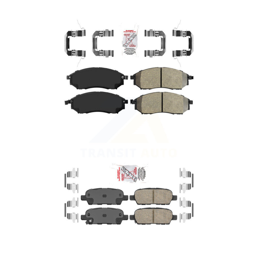 AmeriBRAKES - KNF-100914 - Front and Rear Disc Brake Pad Kits